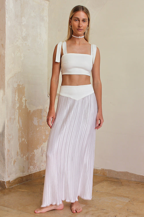 MAXI PLISSE SKIRT
