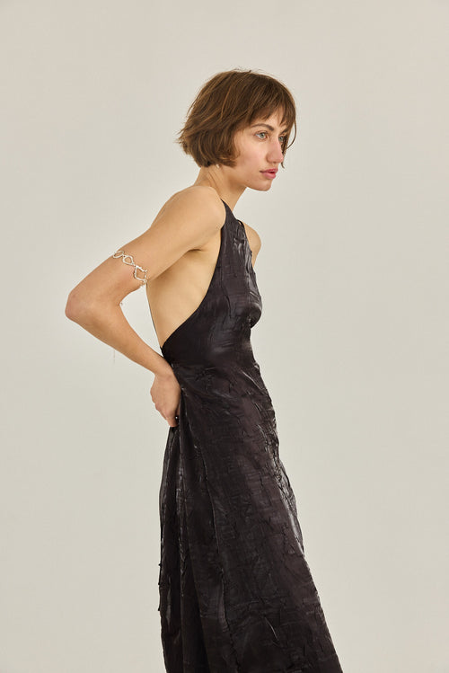 MAXI HIGH NECK DRESS