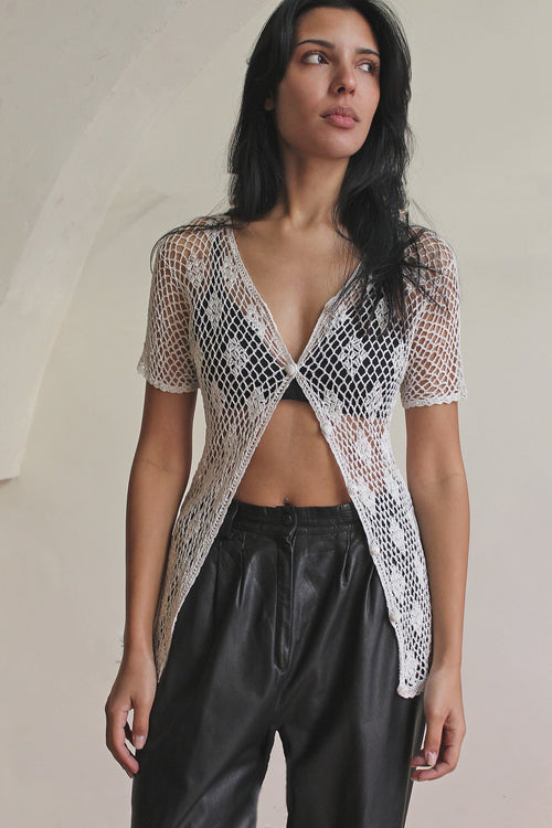 HAND KNIT VINTAGE TOP